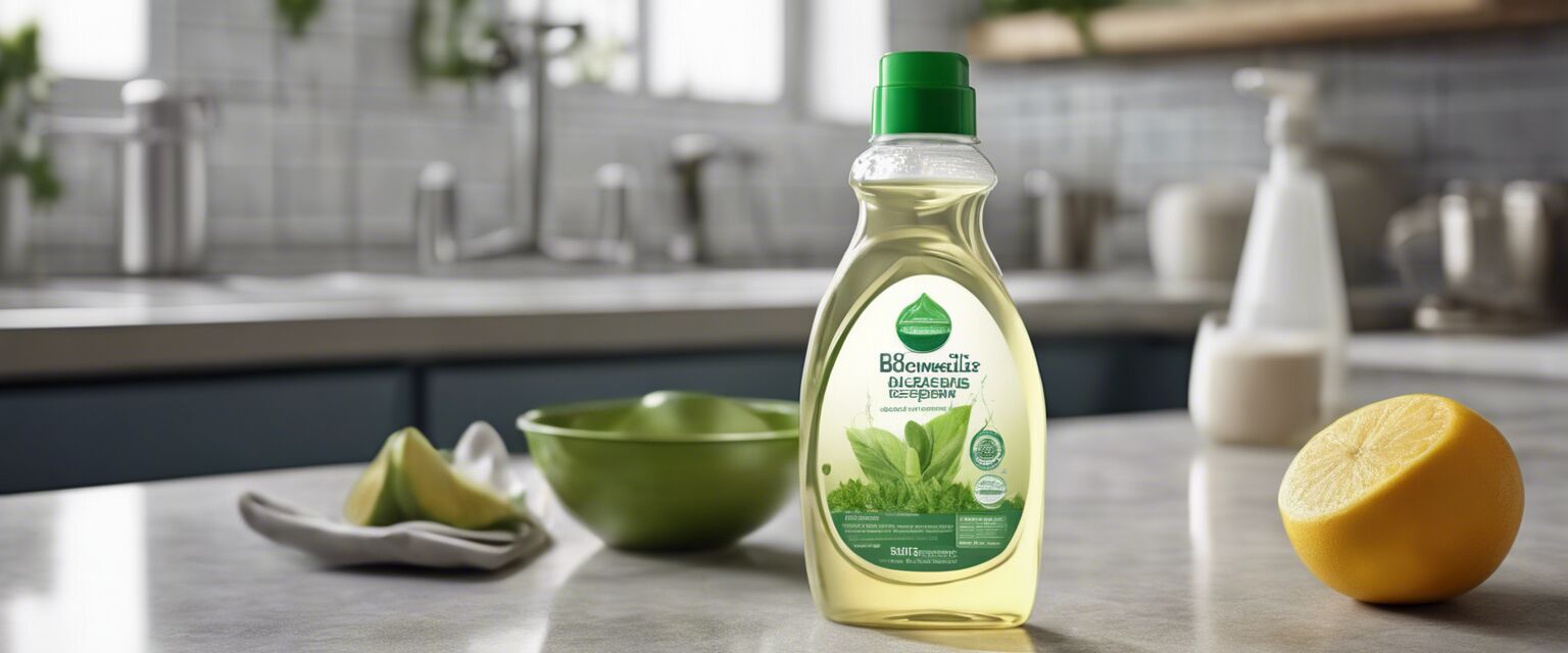 Biodegradable dishwashing liquid and natural ingredients